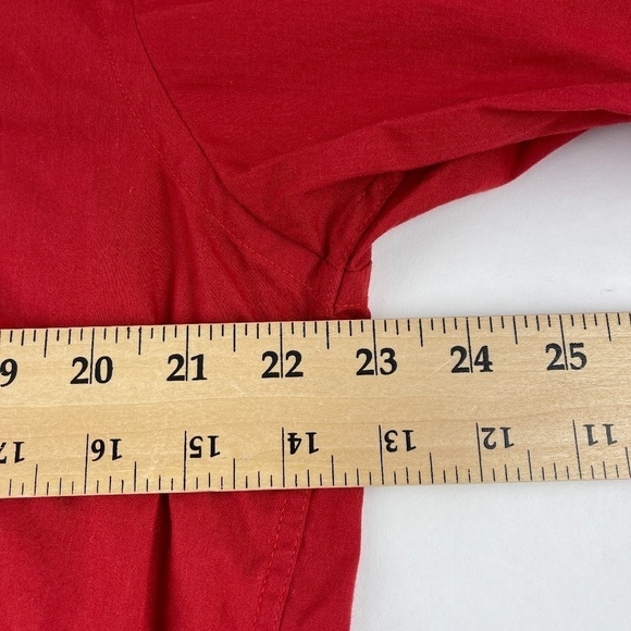 Beverly Hills Polo Club Button Up Shirt Mens XL 17 32/33 Red - Picture 6 of 7